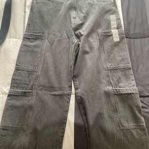 Baggy Gray Cargo Pants